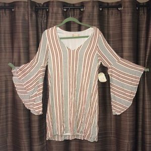 Rust/Blue Striped Alter’d State Dress w/ Tags